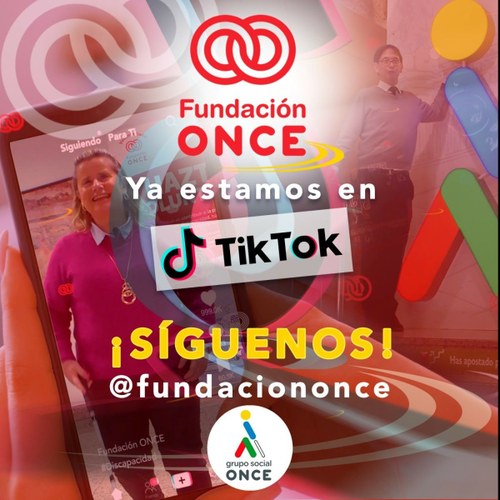 Imagen sobre el lanzamiento de la red social en la que se lee "Ya estamos en TikTok"