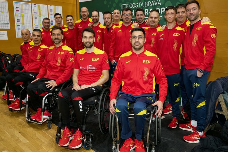 Equipo paralímpico de tenis de mesa
