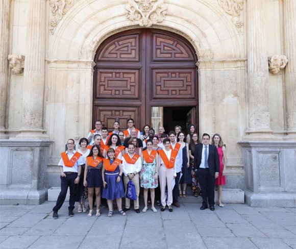 Alumnos con discapacidad intelectual graduados con la ayuda del programa de Fundación ONCE, Unidiversidad