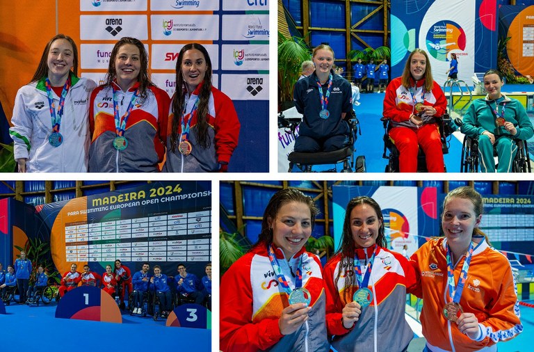 Nuestras nadadoras nadadores medallistas en el europeo de Madeira