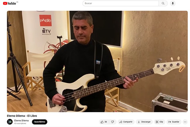 Manolo Panadero al bajo