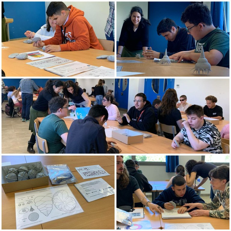 Collage con varios momentos del taller