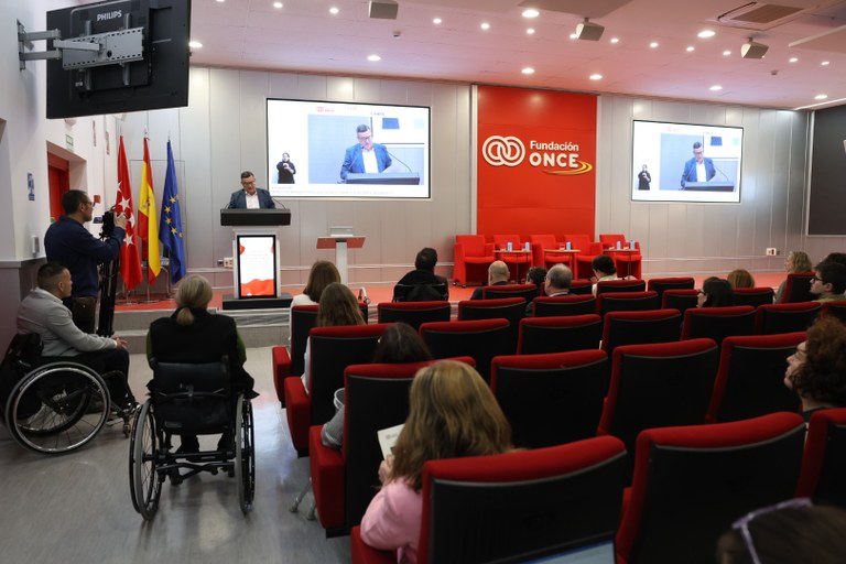Imagen del acto celebrado en la sede de Fundación ONCE