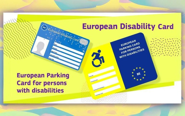 Imagen que tendrá la Tarjeta Europea de Discapacidad y de Estacionamiento