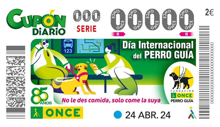 Cupón dedicado al Día Internacional del Perro  Guía