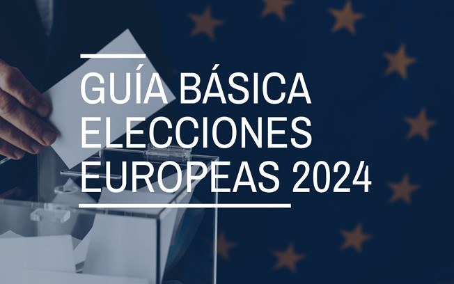 Diapositiva cartel de la Guia para las elecciones europeas 2024