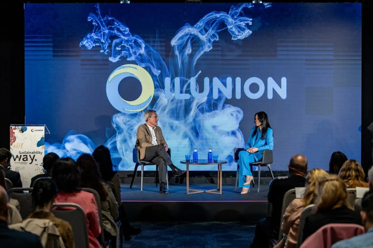 Momento de la entrevista a Oñoro durante la jornada