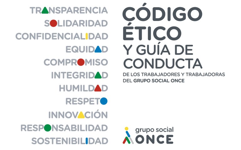 Once valores del Código Ético y de Conducta del Grupo Social ONCE