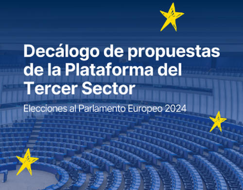 Diapositiva de la propuesta del Tercer Sector para las elecciones europeas