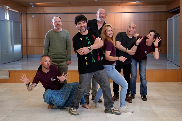 El grupo posando