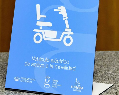 Señalética informativa del servicio de moto eléctrica