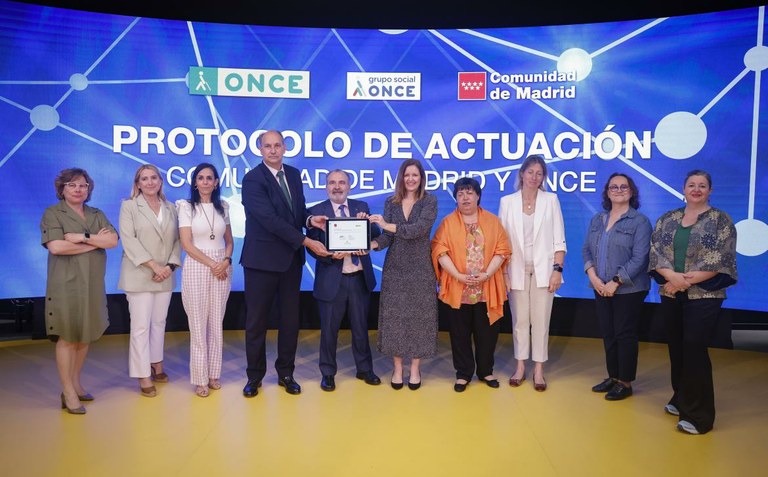 Acuerdo entre ONCE y Comunidad de Madrid | Foto de la Comunidad de Madrid