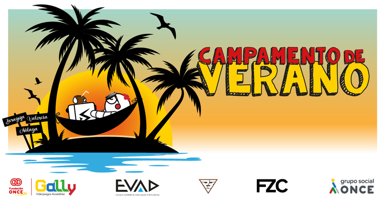 Diapositiva del cartel anunciador del campamento