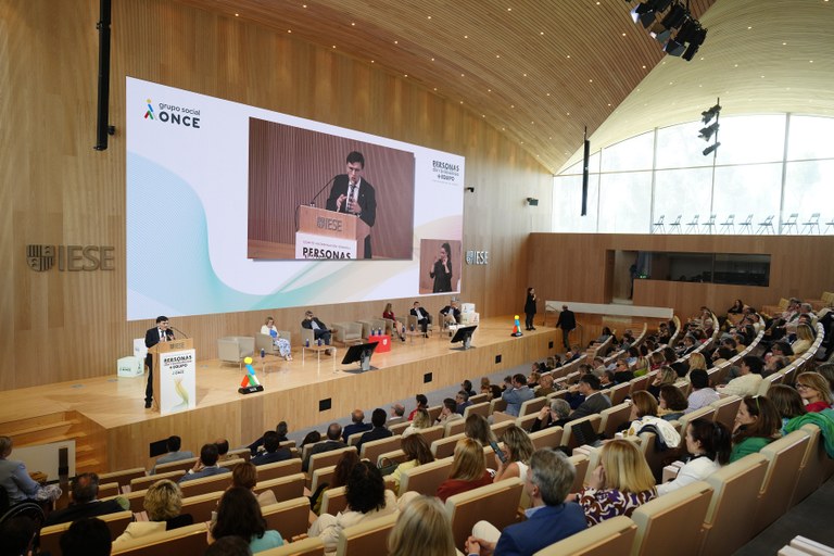 Vista panorámica del auditorio del IESE durante la celebración del CCG