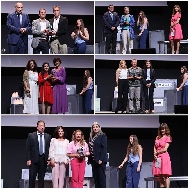 Collage premiados Solidarios Euskadi
