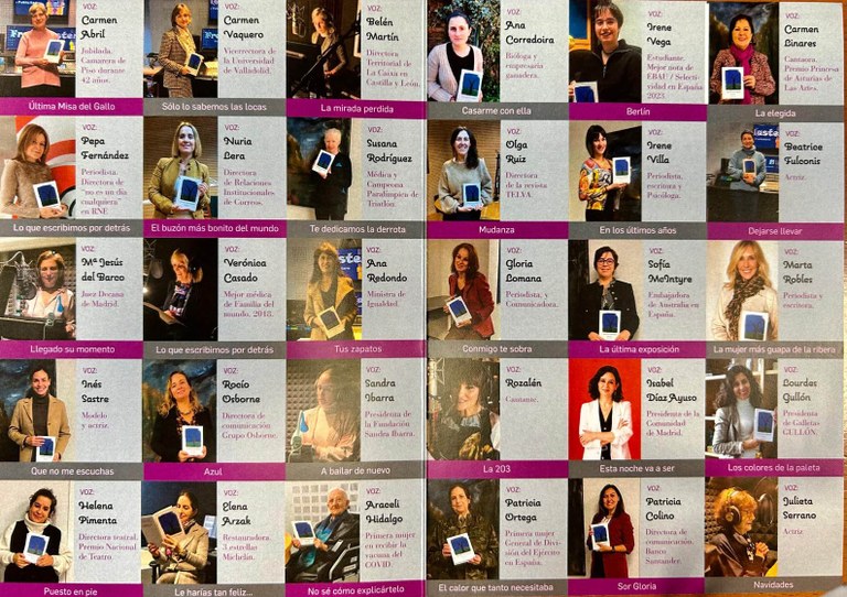 Lectoras que han participado en el audiolibro