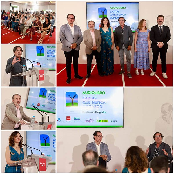 Collage con varios momentos de la presentación