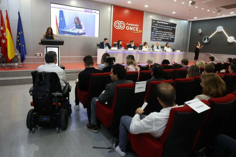 Imagen de la jornada de AccesibleEU celebrada en la sede de Fundación ONCE