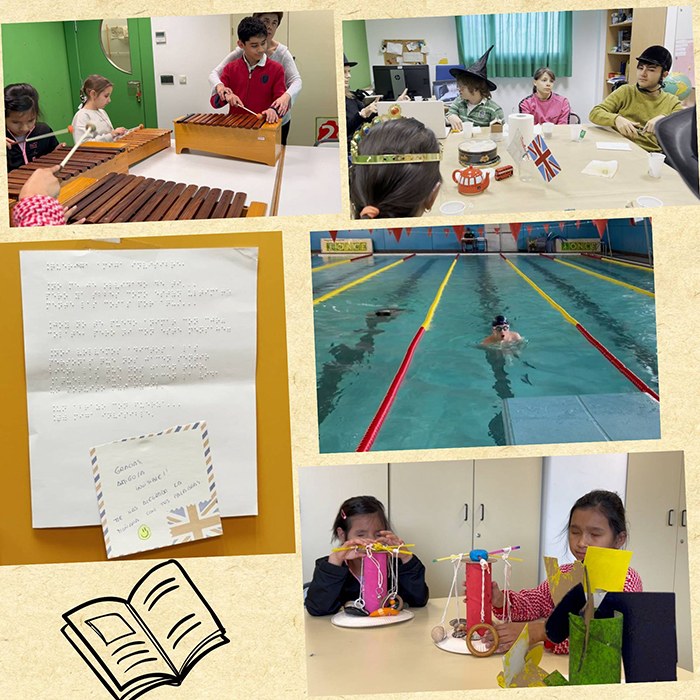 Collage con varias de las clases del CRE de Madrid