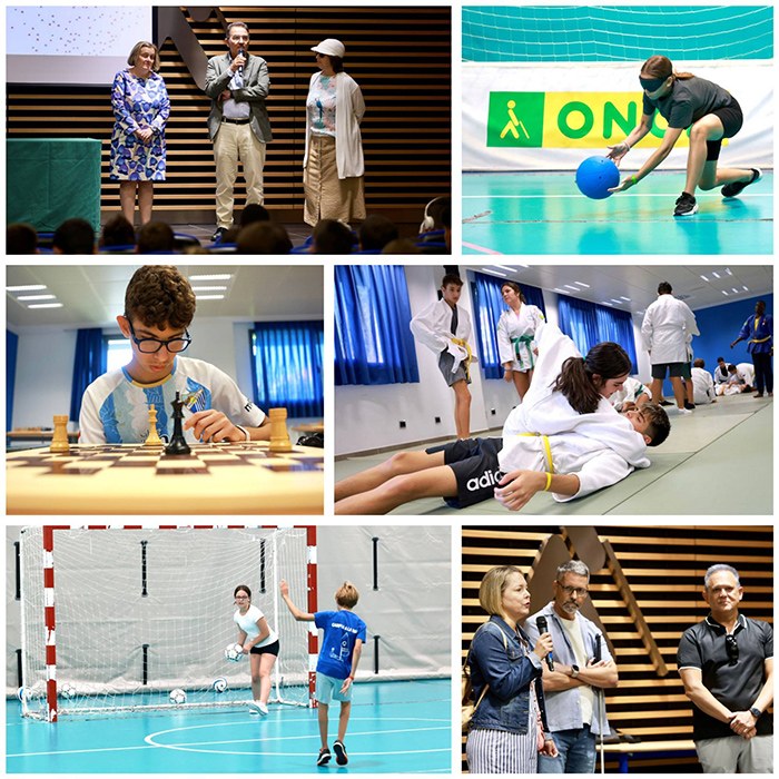 Collage con varios momentos de las jornadas