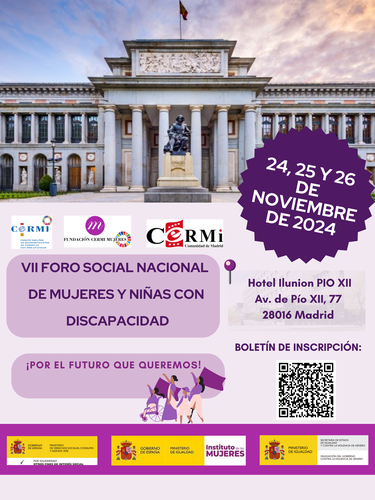 Cartel de VII Foro Social de Mujeres y Niñas con Discapacidad