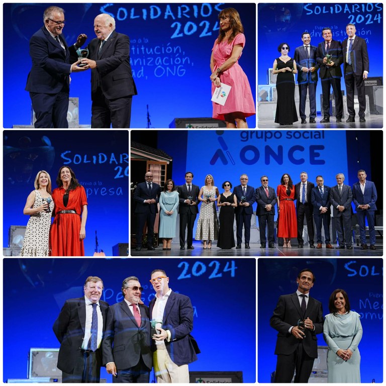 Collage entregas de los Premios Solidarios Andalucía 2024