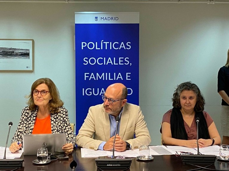 Momento de la reunión en la Ayuntamiento de Madrid