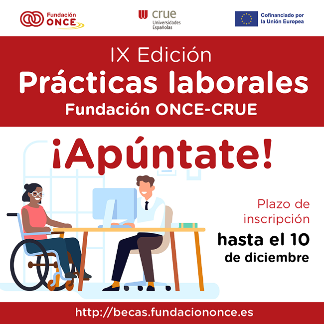 Cartel del Programa de Becas de Fundación ONCE