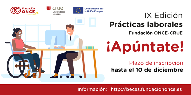 Diapositiva cartel de las Becas CRUE