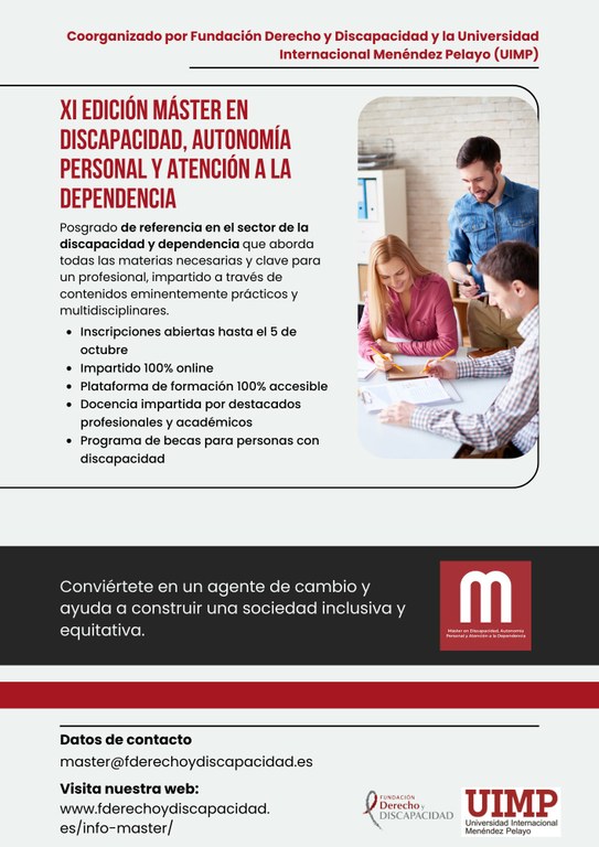 Diapositiva cartel del máster