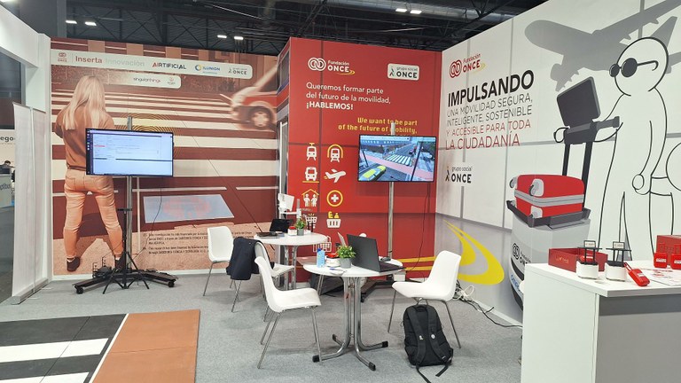 Estand de Fundación ONCE  en el  ‘Global Mobility Call’