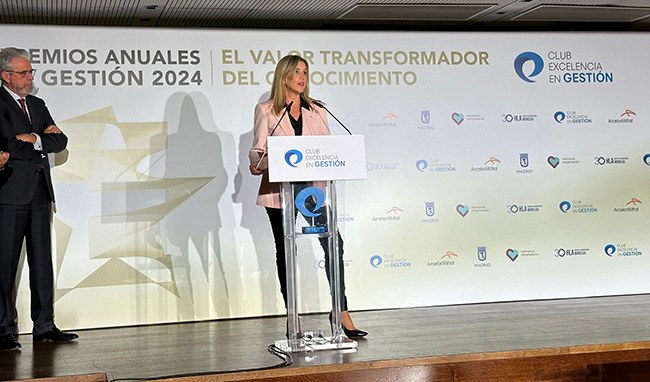 Susana Sánchez durante su parlamento