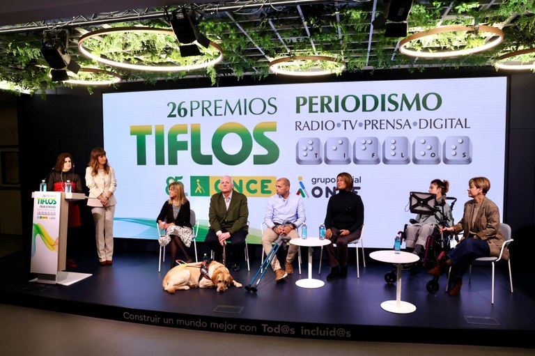 Los protagonistas de los trabajos ganadores, entrevistados antes de la entrega de premios