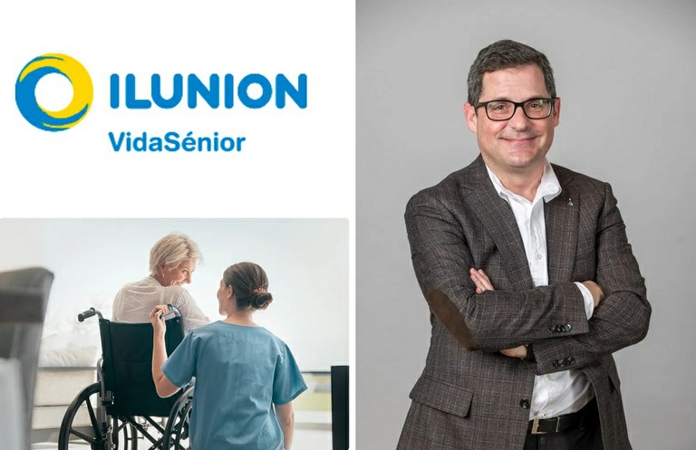 Imágenes a la izda. alusivas a las residencias de Ilunion VidaSénior y a la derecha foto de Cristóbal Cuevas