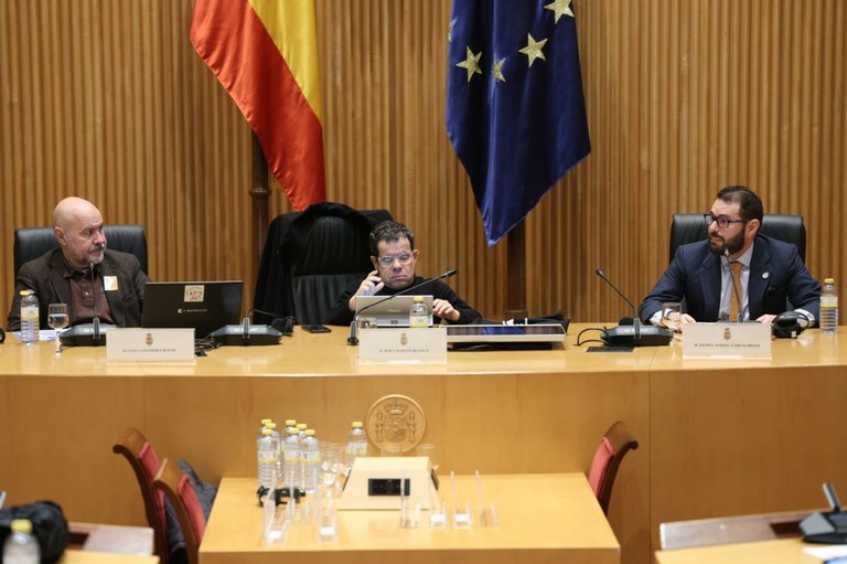 De izda. a dcha: Luis Cayo Pérez, Jesús Martín Blanco y  Daniel-Aníbal García Diego