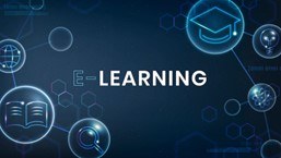 Ilustración con la palabra e-learning
