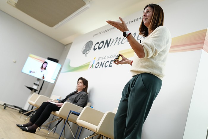 Pasaban durante su intervención junto a Bárbara Palau