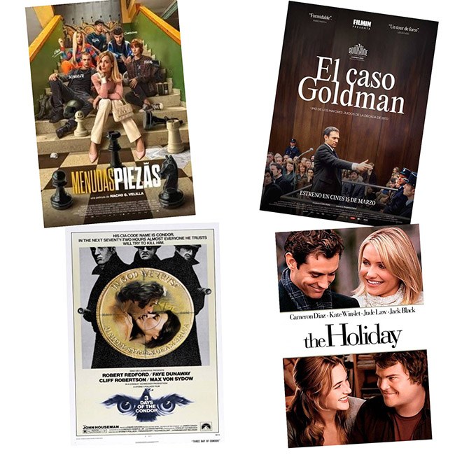 Collage con los carteles de las diferentes películas