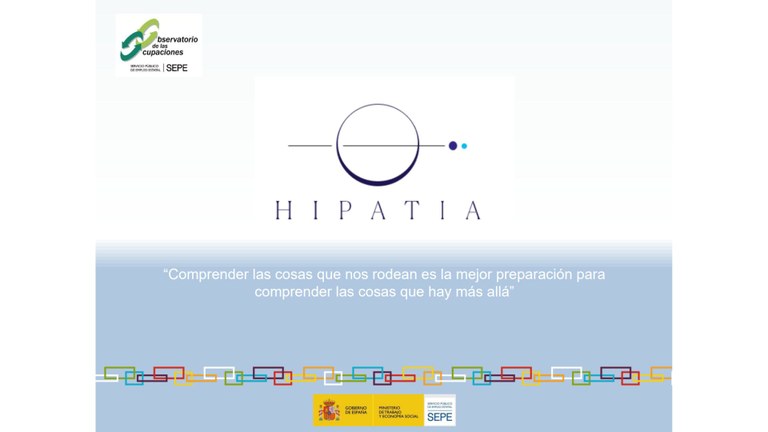 Imagen de la home de la web del proyecto Hipatia