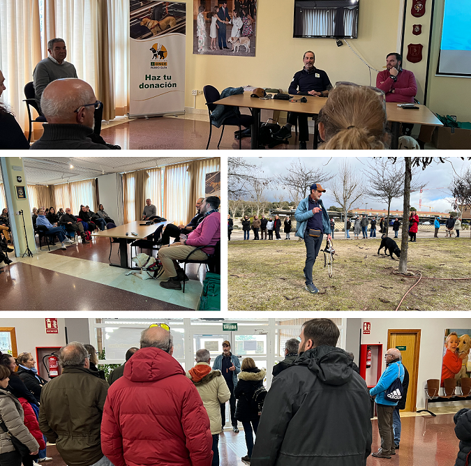 Diversas imágenes de la jornada de formación a los voluntarios