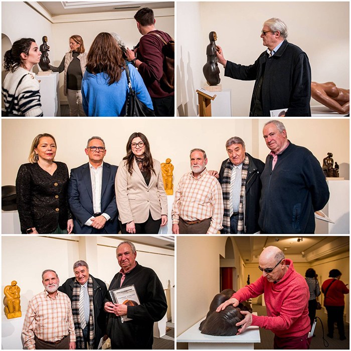 Collage con varios momentos de la inauguración