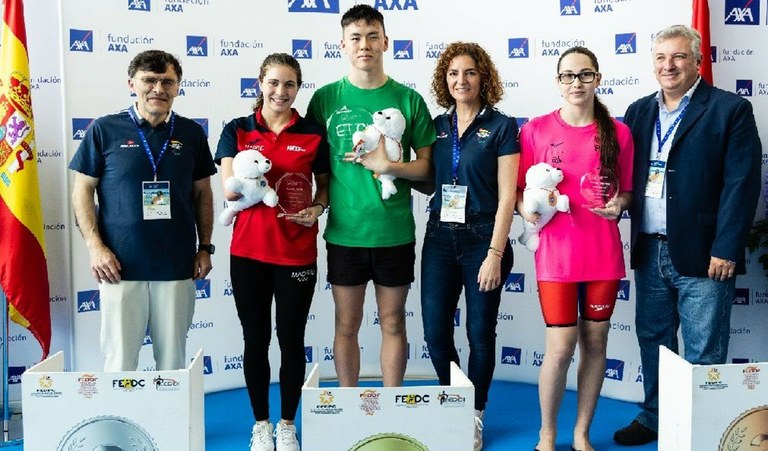 Podio con los tres primeros del campeonato | Foto de CPE