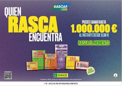 Cartel de la campaña de los rascas de la ONCE