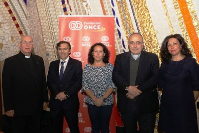 De izquierda a derecha, Joaquín Iniesta , Alberto Durán,  Mercedes Jaraba, Alberto Andrés Domínguez y Raquel Prieto