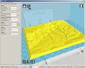 Representación de los MAPTAC 3D en una pantalla de ordenador
