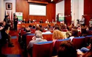 Aspecto general del salón del centro universitario en el que se desarrolló la jornada