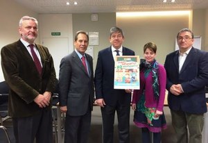 De izquierda a derecha, Pablo Camiña, Ángel Sierra, Antonio Mayor, Julia Mercseri e Imre Rosner