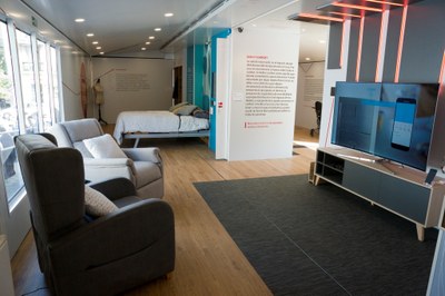 Interior de la casa inteligente de Fundación ONCE