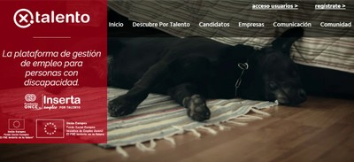 Portada de la web Portalento