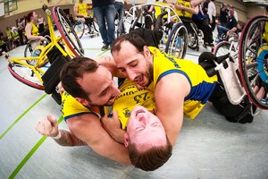 Premio especial a los valores deportivos del Concurso Nacional de Fotografía Félix Ordóñez: "Campeones de Europa. C.D. Ilunión". José Manuel Martín Amigo.